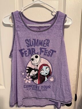 Disney Lavender The Nightmare Before Christmas "Summer Fear Fest" Tank